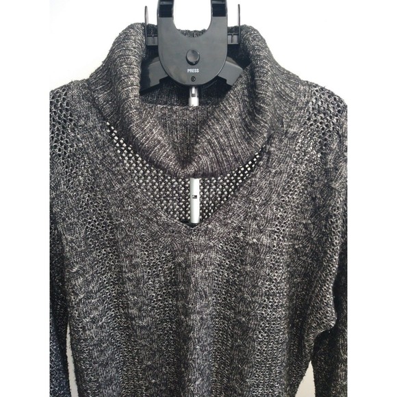 Urban outfitters cowlneck Sweater Md gray boho Cozy - Picture 3 of 8